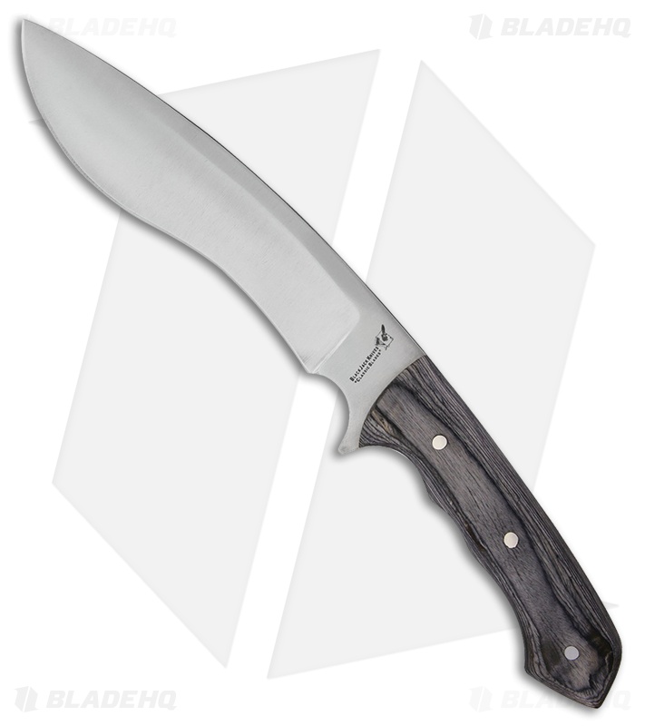 BlackJack Knives International Fixed Blade Knife Gray Wood (8.75" Satin