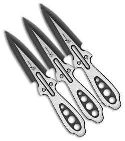 Blackjack International Throwing Knives 3-Piece Set Two-Tone  | 49471