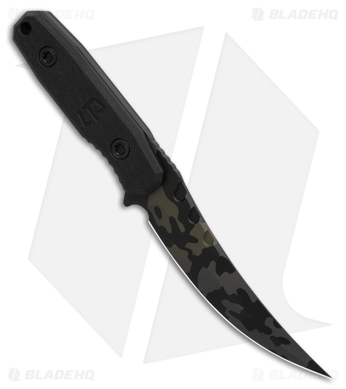 Blackside Customs CAT-5 Fixed Blade Knife Black Multicam G10 (5.00" Camo)