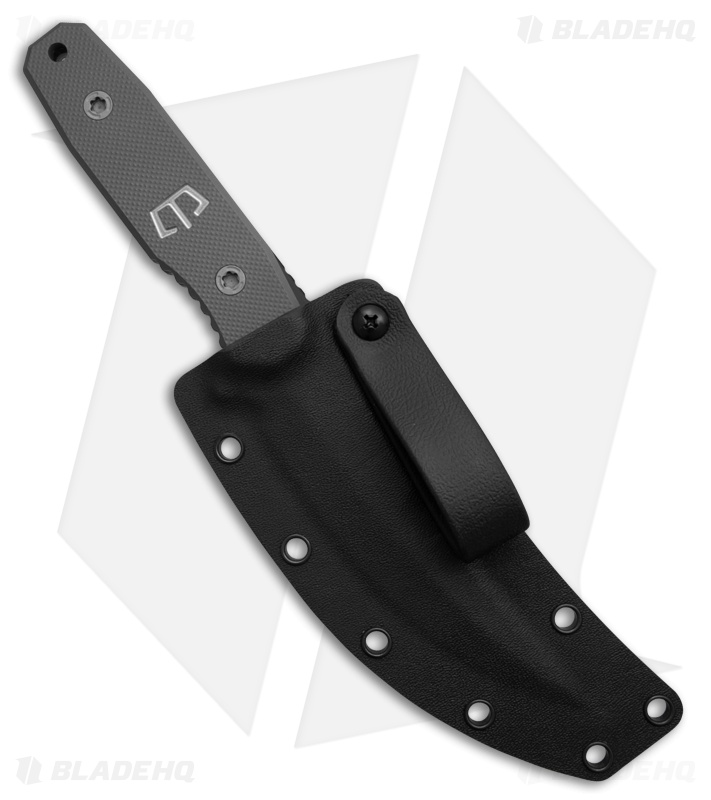 Blackside Customs CAT-5 Fixed Blade Knife Gray Ti (5.00" MOC MagnaCut)