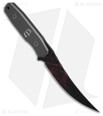 Blackside Customs CAT-5 Fixed Blade Knife Gray Ti (5.00" MOC MagnaCut)