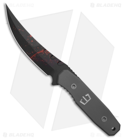 Blackside Customs CAT-5 Fixed Blade Knife Gray Ti (5.00" MOC MagnaCut)