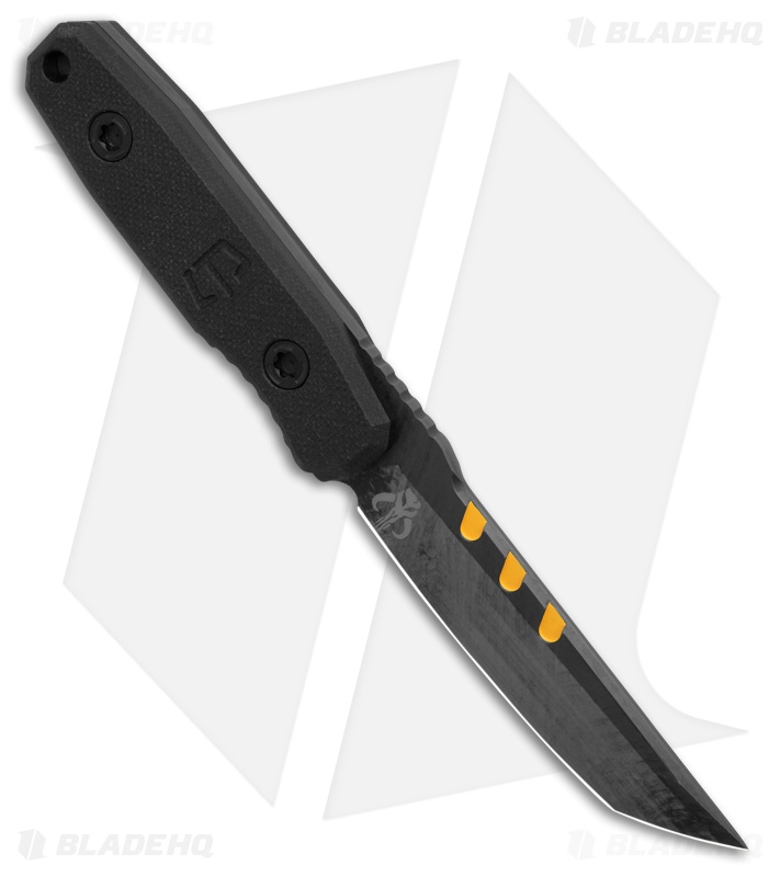 Blackside Customs Kimura Covert Bounty Hunter Fixed Blade Black G-10 (4.25")