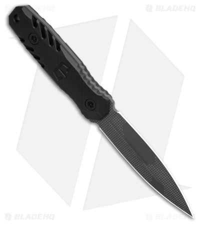 Blackside Customs Phase 7 Fixed Blade Knife Black Aluminum (3.6" Gray Camo)
