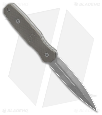 Blackside Customs Phase 7SDM Fixed Blade Knife Titanium (4.5" Stonewash CPM 154)