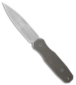 Blackside Customs Phase 7SDM Fixed Blade Knife Titanium (4.5" Stonewash CPM 154)