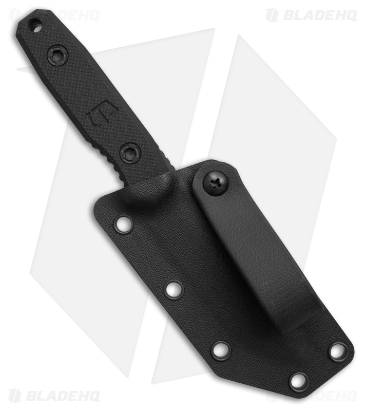 Blackside Customs Plan B Covert Bounty Hunter Fixed Blade Knife Black G-10 (3.38