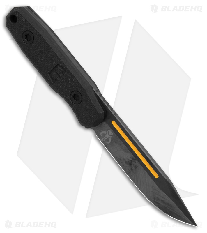Blackside Customs Plan B Covert Bounty Hunter Fixed Blade Knife Black G-10 (3.38