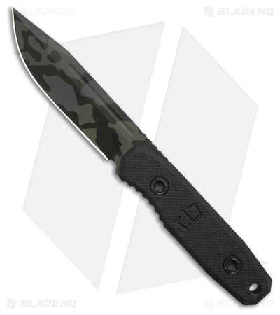 Blackside Customs Plan B Covert Fixed Blade Knife Black Multicam G-10 (3.38)