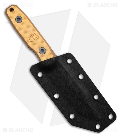 Blackside Customs Plan B Covert Fixed Blade Knife Brass (3.38" Beskar)