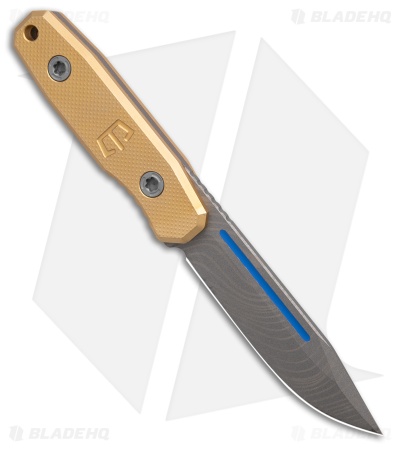Blackside Customs Plan B Covert Fixed Blade Knife Brass (3.38" Beskar)