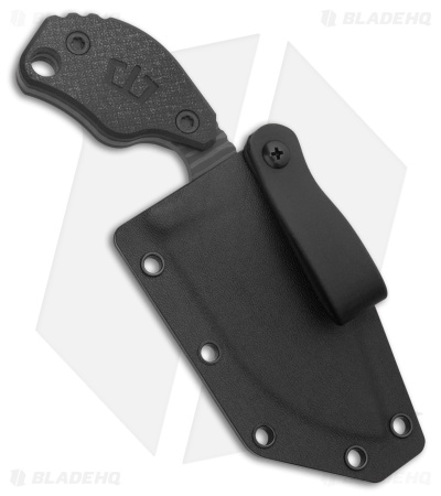 Blackside Customs SLCC Fixed Blade Knife Black G-10 (4.38" Flamed Titanium)