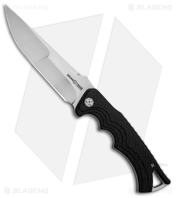 Brian Tighe & Friends Tighe Fighter Large Fixed Blade CF (4.9" Hand Satin)