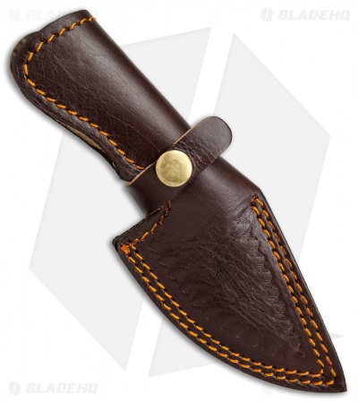 Buck N Bear Cheetah Skinner Fixed Blade Knife (3.1" Damascus) 