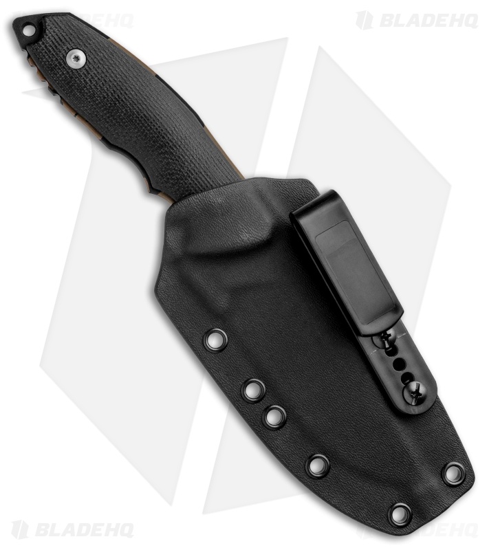 Burnley Knives BRNLY Huck Fixed Blade Knife Black G-10 (4.5" Bronze Camo)