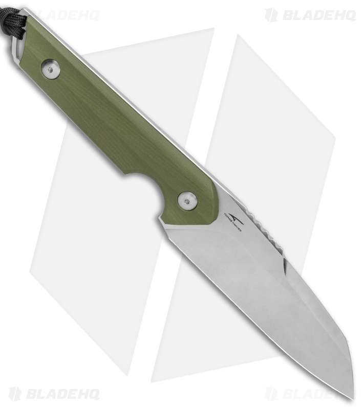 CIVIVI Kepler Fixed Blade Knife OD Green G-10 w/Lanyard (4.5" Satin)