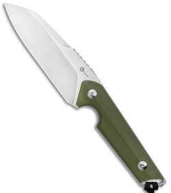 CIVIVI Kepler Fixed Blade Knife OD Green G-10 w/Lanyard (4.5" Satin)