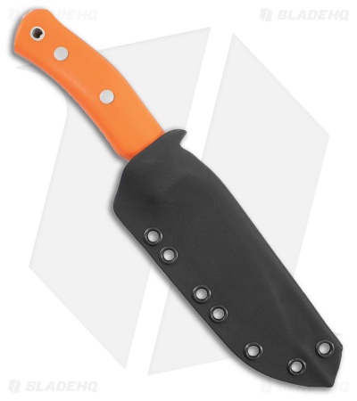 Casstrom No. 10 SFK Fixed Blade Knife Kydex Sheath Orange G-10 (4" Satin)