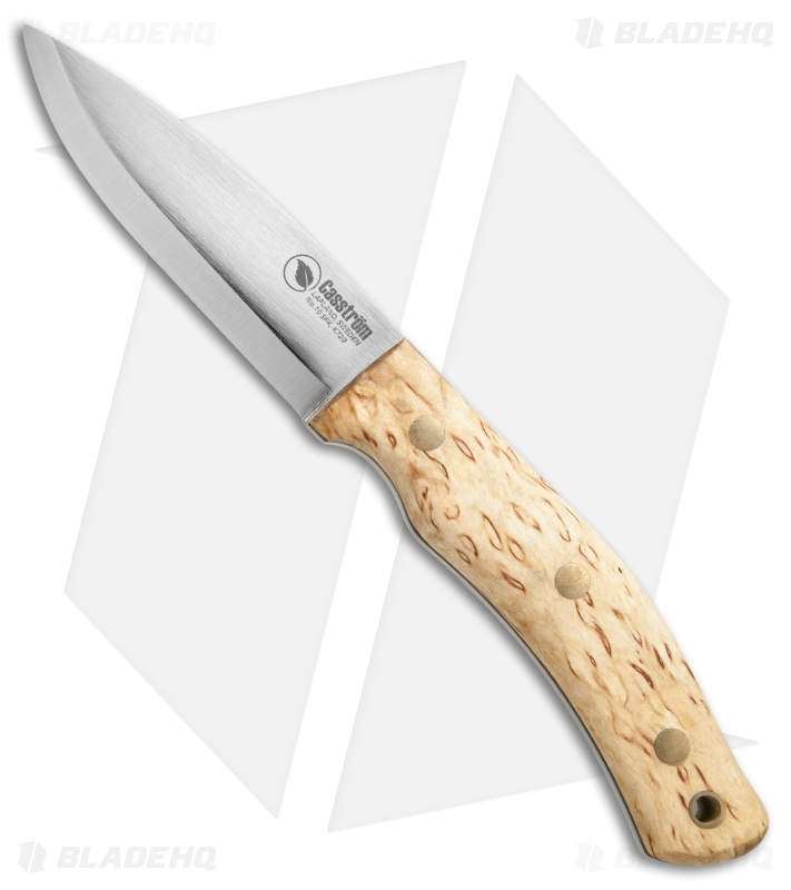 Casstrom No. 10 SFK Fixed Blade Knife Curly Birch w/ Firesteel
