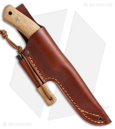 Casstrom No. 10 SFK Fixed Blade Knife Oak Wood w/ Firesteel (3.75" Satin)