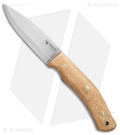 Casstrom No. 10 SFK Fixed Blade Knife Oak Wood w/ Firesteel (3.75" Satin)