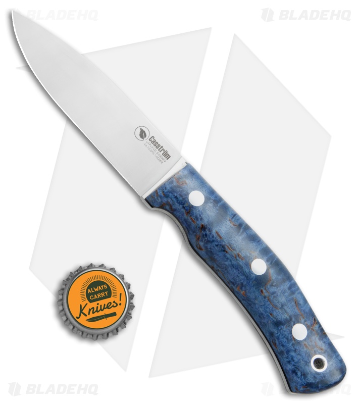 Casstrom No. 10 SFK Fixed Blade Knife Blue Birch (4