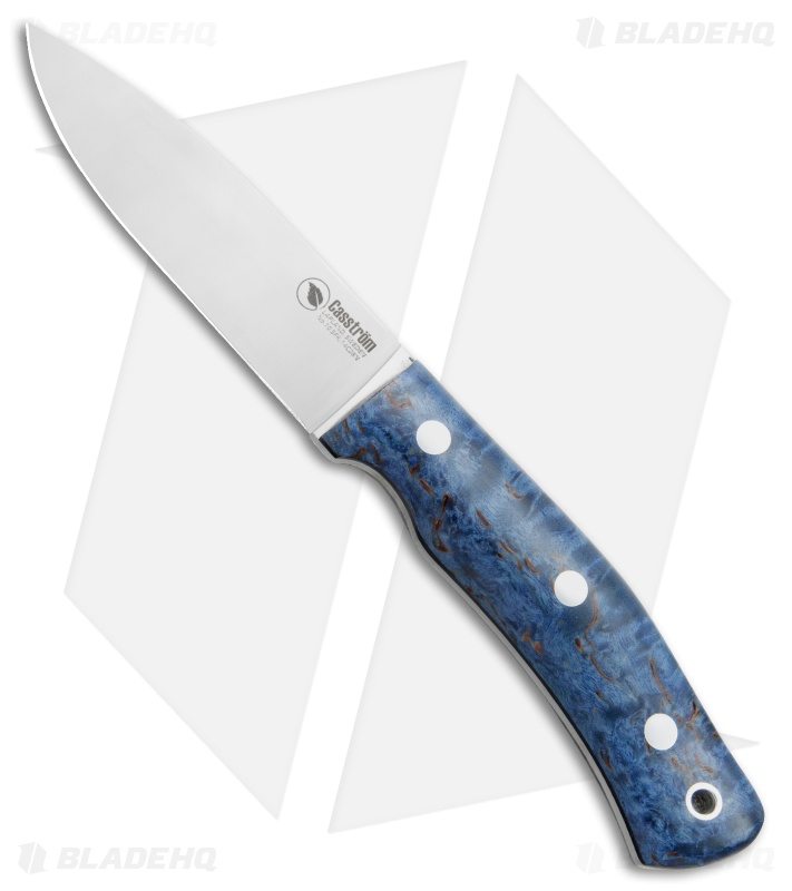 Casstrom No. 10 SFK Fixed Blade Knife Blue Birch (4