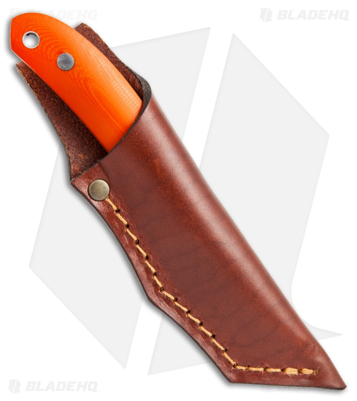 Casstrom Safari Fixed Blade Knife Orange G-10 (2.5" Satin)