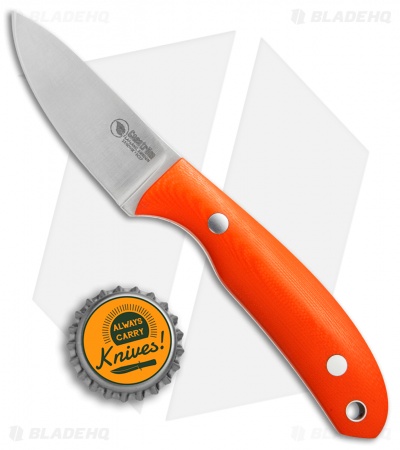 Casstrom Safari Fixed Blade Knife Orange G-10 (2.5" Satin)
