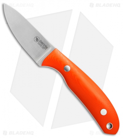 Casstrom Safari Fixed Blade Knife Orange G-10 (2.5" Satin)
