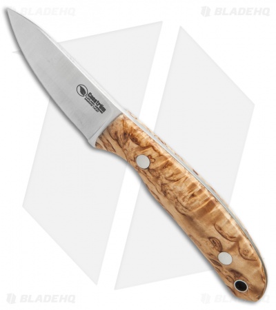 Casstrom Safari Fixed Blade Knife Stabilized Curly Birch (2.5