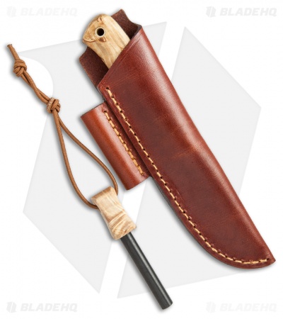 Casstrom Woodsman Fixed Blade Knife Curly Birch (3.375" Satin)