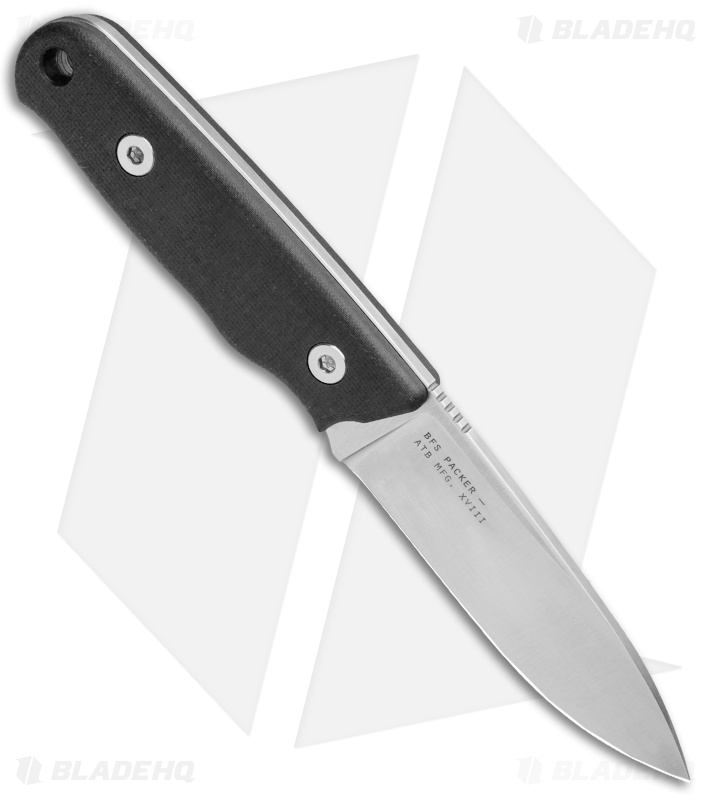 Civilware Packer Fixed Blade Knife Black G-10 (3.25" Satin) 