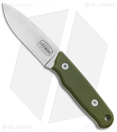 Civilware Packer Fixed Blade Knife OD Green  G-10 (3.25" Satin) 