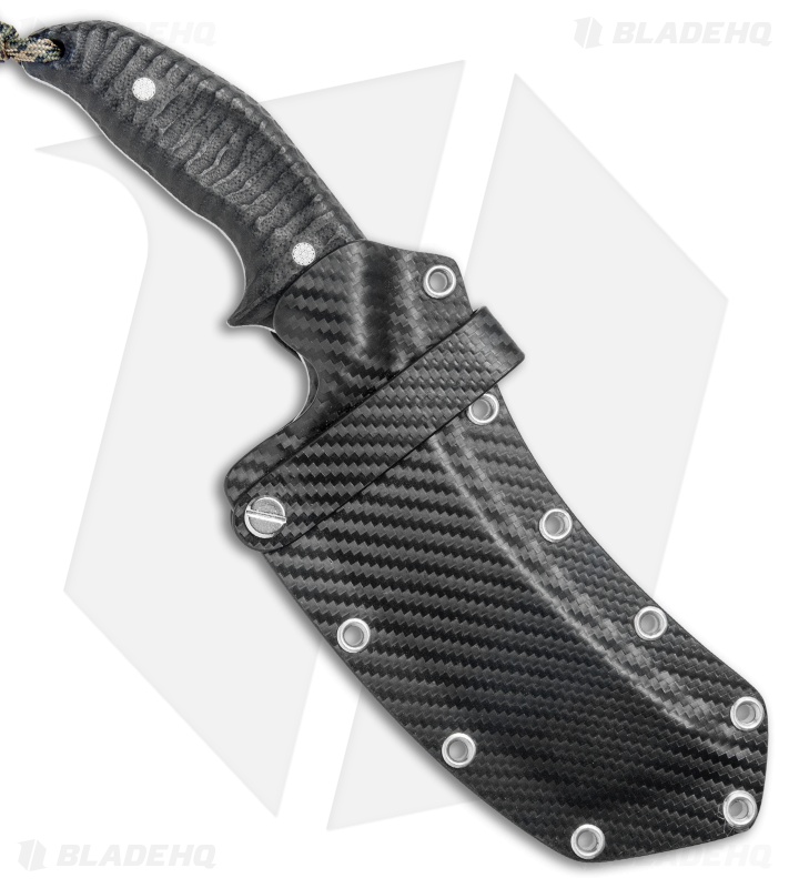 Cobble Blade Nomad Fixed Blade Knife Sculpted G-10 (4.5" Acid Stonewash)