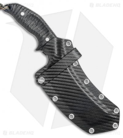Cobble Blade Nomad Fixed Blade Knife Sculpted G-10 (4.5" Acid Stonewash)