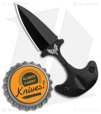 Combat Ready Neck Knife Fixed Blade (1.375" Black) CBR112