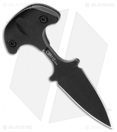Combat Ready Neck Knife Fixed Blade (1.375" Black) CBR112