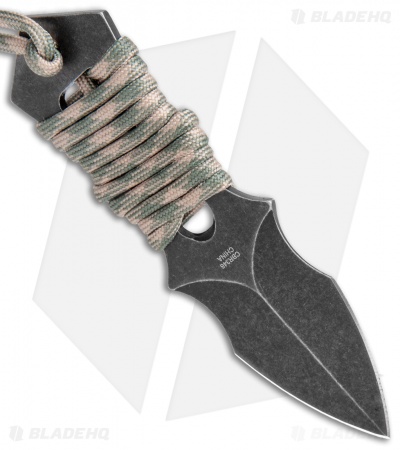 Combat Ready Quick Bait Fixed Blade Knife (2.25" Black Stonewash) CBR346