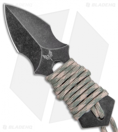 Combat Ready Quick Bait Fixed Blade Knife (2.25" Black Stonewash) CBR346