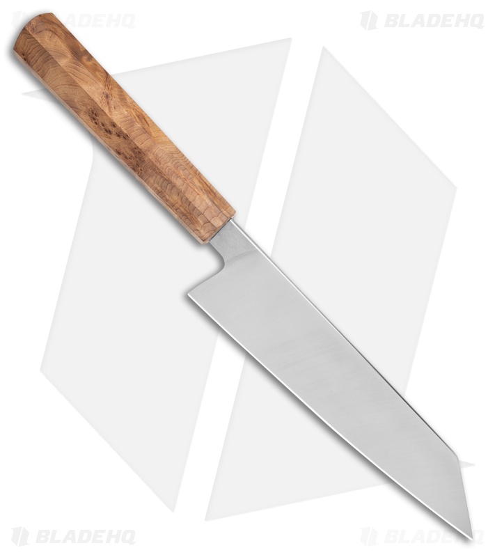 Corey Dunlap Inazuma Wa-Bunka Kitchen Knife Thuya Burl (7.5" Satin)