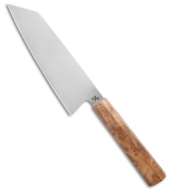 Corey Dunlap Inazuma Wa-Bunka Kitchen Knife Thuya Burl (7.5" Satin)