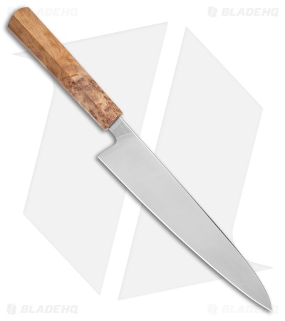 Corey Dunlap Inazuma Wa-Chef Kitchen Knife Thuya Burl (8.75" Satin)
