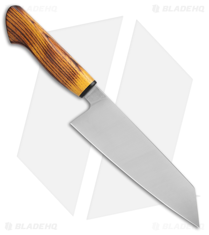 Corey Dunlap Inazuma Western Bunka Kitchen Knife Charred Osage (7.5" Satin)