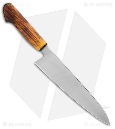 Corey Dunlap Inazuma Western Chef Kitchen Knife Charred Osage (8.75" Satin)