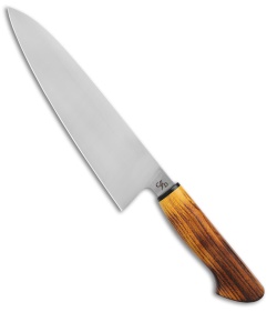 Corey Dunlap Inazuma Western Chef Kitchen Knife Charred Osage (8.75" Satin)
