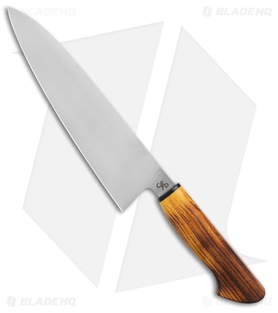 Corey Dunlap Inazuma Western Chef Kitchen Knife Charred Osage (8.75" Satin)