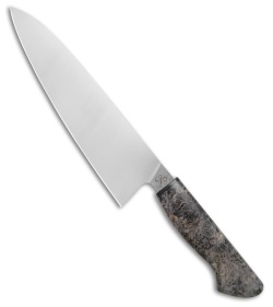 Corey Dunlap Inazuma Western Chef Kitchen Knife Gray Burlwood (8.75" Satin)