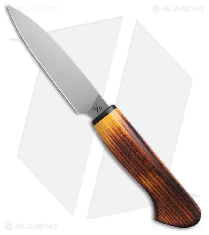 Corey Dunlap Inazuma Western Paring Knife Charred Osage (4" Satin)