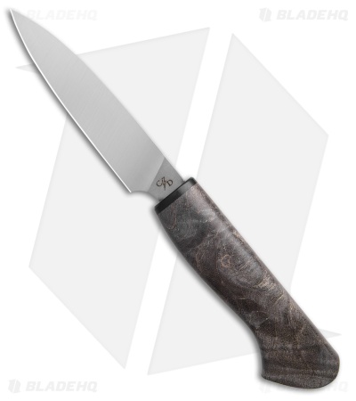 Corey Dunlap Inazuma Western Paring Knife Gray Burlwood (4" Satin)